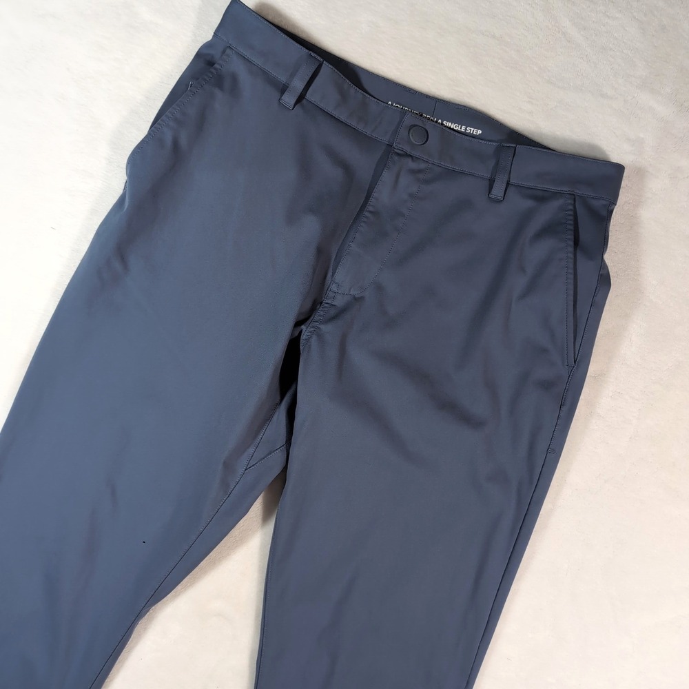 Rhone Commuter Pants Mens 33 Blue Gray Slim Fit Stretch Golf Preppy Performance